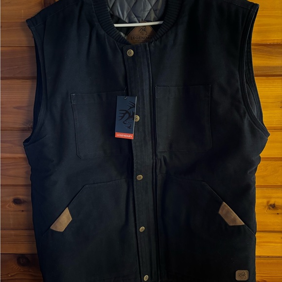Legendary Whitetails Other - Black Quilted-Lined Men's Vest